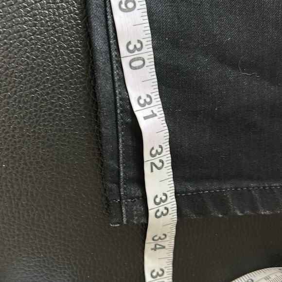 MONFRERE Greyson Distressed Skinny Jean Slash Rodium Black Mens Sz 31 NEW - Picture 16 of 16